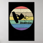 Wakeboarding Retro Poster (Voorkant)
