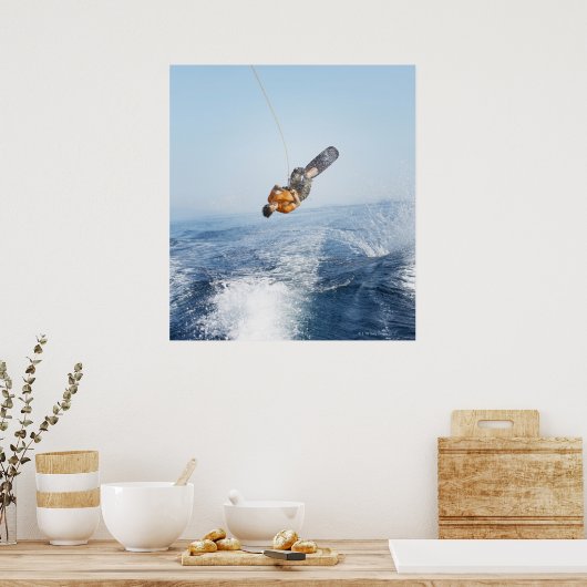 Wakeboarding Stunt Poster (Keuken)