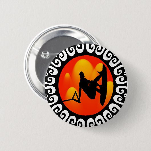 WAKEBOARDING SUN CRAZED RONDE BUTTON 5,7 CM (Voorkant /achterkant)