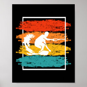 Wakeboarding Wakesurfing Wakesurfer Poster