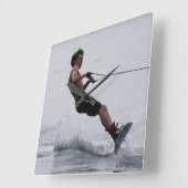 Wakebordwandklok Vierkante Klok (Hoek)