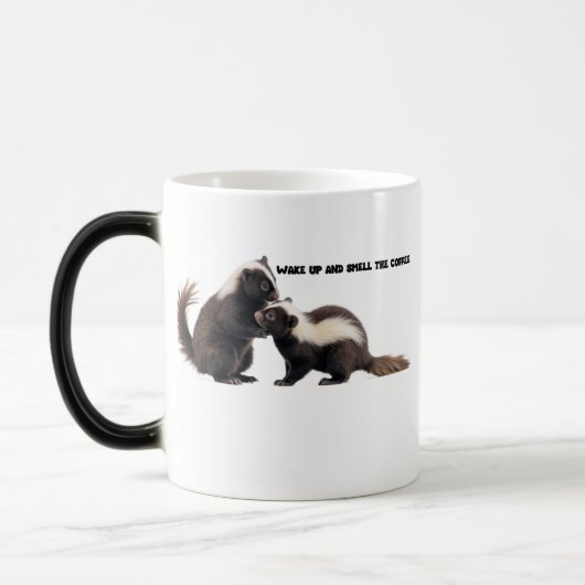 WAKEER OP EN RUIK DE KOFFIE MAGISCHE MOK (Links)