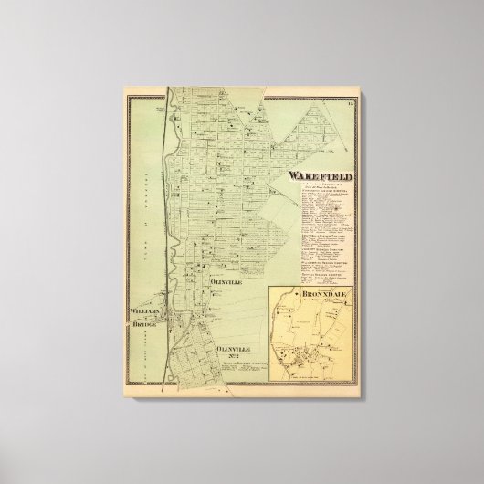 Wakefield, Bronxdale Canvas Afdruk (Voorkant)