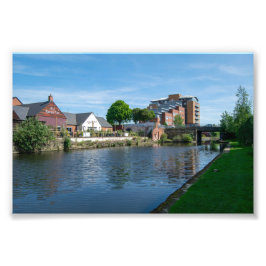 Wakefield Canal Side: Historische Pub en Apparteme Foto Afdruk
