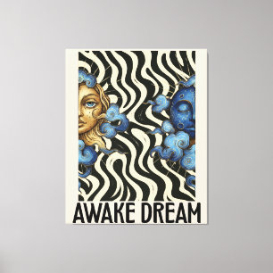 Wakende Droom (Zon&Maan) Opgespannen Canvasprint Canvas Afdruk