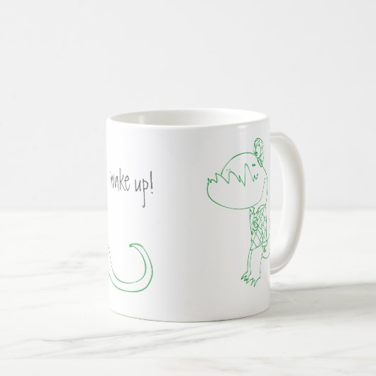 Wakeupasaurus Koffiemok (Voorkant rechts)