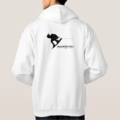 Wakeutah logo met Backspin Hoodie (Achterkant)