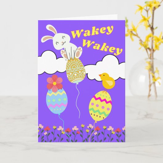 Wakey Wakey Easter Spring is hier Kaart (Gele Bloem)