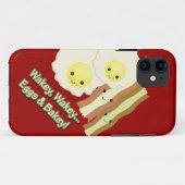 Wakey wakey eieren en bakey kawaii bacon eieren Case-Mate iPhone case (Achterkant (horizontaal))