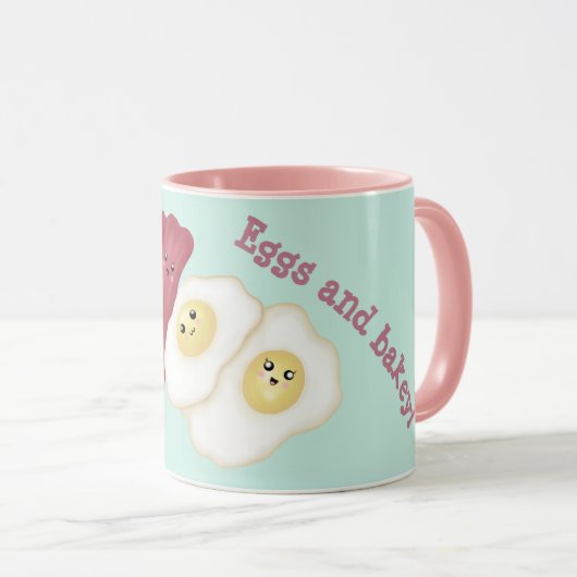Wakey, wakey-eieren en bakey mok (Voorkant rechts)