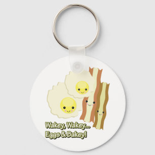 wakey wakey eieren en bakey sleutelhanger