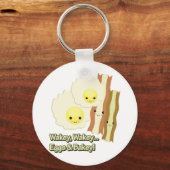 wakey wakey eieren en bakey sleutelhanger (Voorkant)