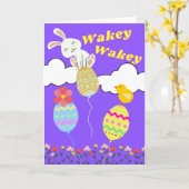 Wakey Wakey Pasen Lente is Hier Kaart (Gele Bloem)