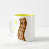 Wakey Wakey. Tweekleurige Koffiemok (Voorkant links)