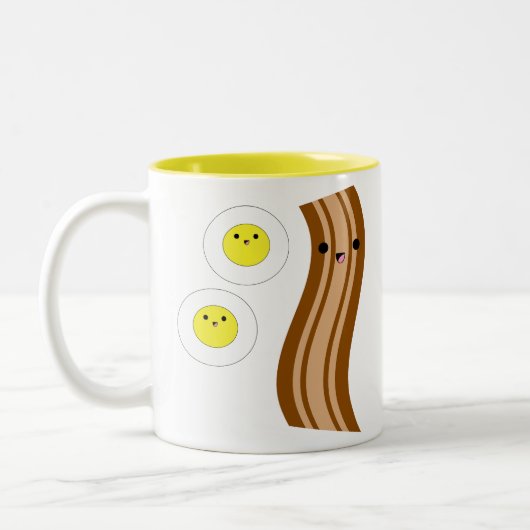 Wakey Wakey. Tweekleurige Koffiemok (Links)