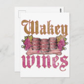 Wakey Wines Briefkaart (Voorkant / Achterkant)