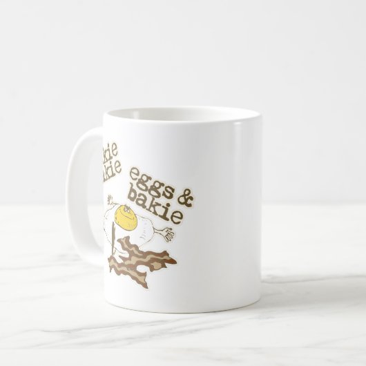 Wakie Wakie Eggs en Bakie Koffiemok (Voorkant links)