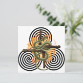 Waking Earth Imbolc Slang Pagan Sabbat Feestdagenkaart (Staand voorkant)