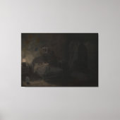 Waking nightmare - Oil painting Canvas Afdruk (Voorkant)