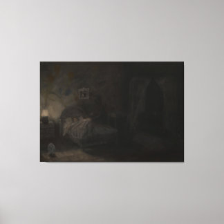 Waking nightmare - Oil painting Canvas Afdruk