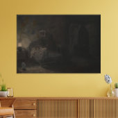 Waking nightmare - Oil painting Canvas Afdruk (Insitu (Woonkamer))