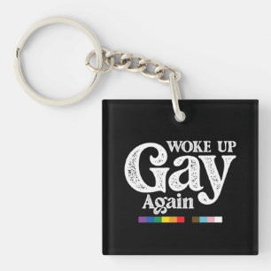 Wakker geword gay weer steun LGBT trots Sleutelhanger