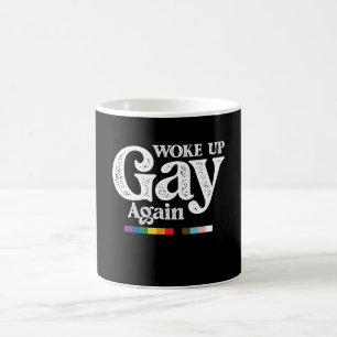 Wakker Geworden Gay Opnieuw Steun LGBT Trots Koffiemok