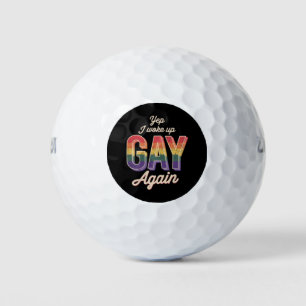 Wakker geworden Gay Pride Regenboog Queer Gay CSD Golfballen