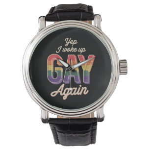Wakker geworden Gay Pride Regenboog Queer Gay CSD  Horloge