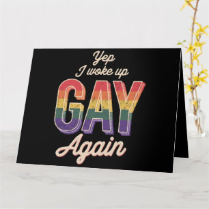 Wakker geworden Gay Pride Regenboog Queer Gay CSD Kaart