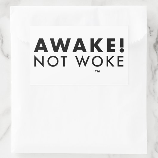 Wakker! Not Woke™ LOGO Sticker (Tas)