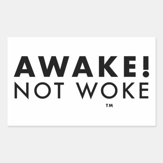 Wakker! Not Woke™ LOGO Sticker (Voorkant)