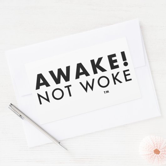 Wakker! Not Woke™ LOGO Sticker (Envelop)