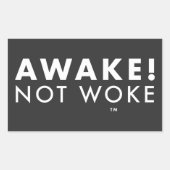 Wakker! Not Woke™ LOGO Sticker (Voorkant)