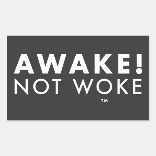 Wakker! Not Woke™ LOGO Sticker (Voorkant)