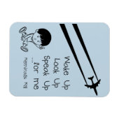 Wakker opkijken spreekt me op voor me Chemtrails d Magneet (Horizontaal)