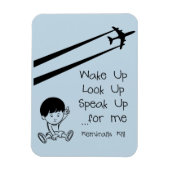 Wakker opkijken spreekt me op voor me Chemtrails d Magneet (Verticaal)