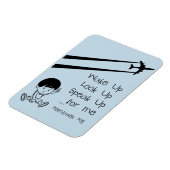 Wakker opkijken spreekt me op voor me Chemtrails d Magneet (Linkerzijde)