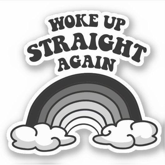 Wakker recht weer geworden sticker (Voorkant)