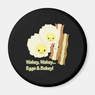 wakker wakker eieren en gebakken magneet
