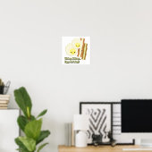 wakker wakker eieren en gebakken poster (Thuiskantoor)