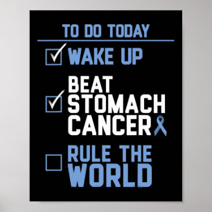 Wakker worden Beat Maag Kanker Regel de Wereld Poster
