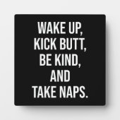 Wakker worden, Butt schoppen, vriendelijk zijn en  Fotoplaat (Voorkant)