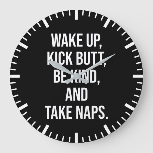 Wakker worden, Butt schoppen, vriendelijk zijn en  Grote Klok (Voorkant)