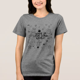 ' Wakker worden. Corgi liefhebben. Herhalen.' Spee Tri-Blend Shirt