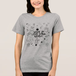' Wakker worden. Corgi liefhebben. Herhalen.' Spee Tri-Blend Shirt