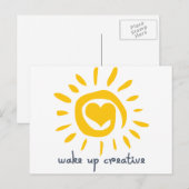 Wakker worden Creatief Briefkaart (Voorkant / Achterkant)