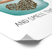 Wakker worden de koffie in de Waterverf Poster (Hoek)