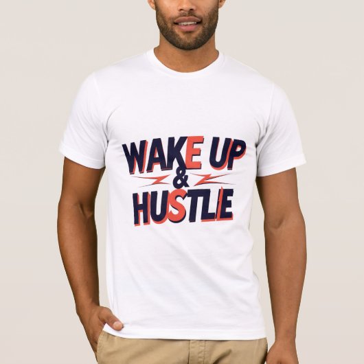Wakker worden & drukte t-shirt (Voorkant)