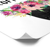 Wakker worden en de koffie ruiken, koffie drukken poster (Hoek)